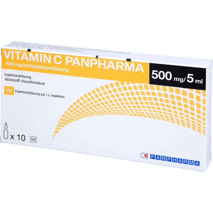 Vitamin C Panpharma 100 mg/ml Injektionslösung, 10 pc Ampoules