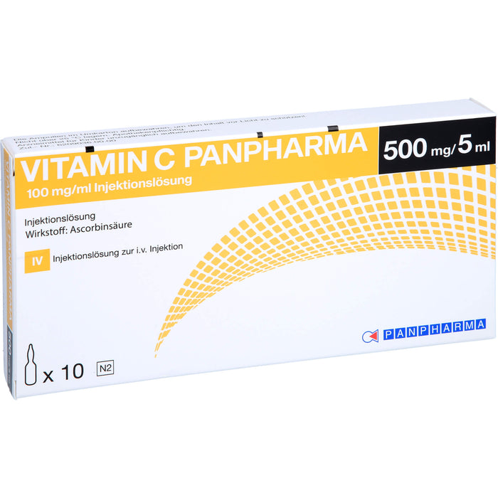 Vitamin C Panpharma 100 mg/ml Injektionslösung, 10 pc Ampoules