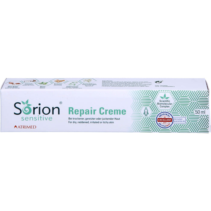 Sorion Repair Creme Sensitive für empfindliche, gereizte oder juckende Haut, 50 ml Creme