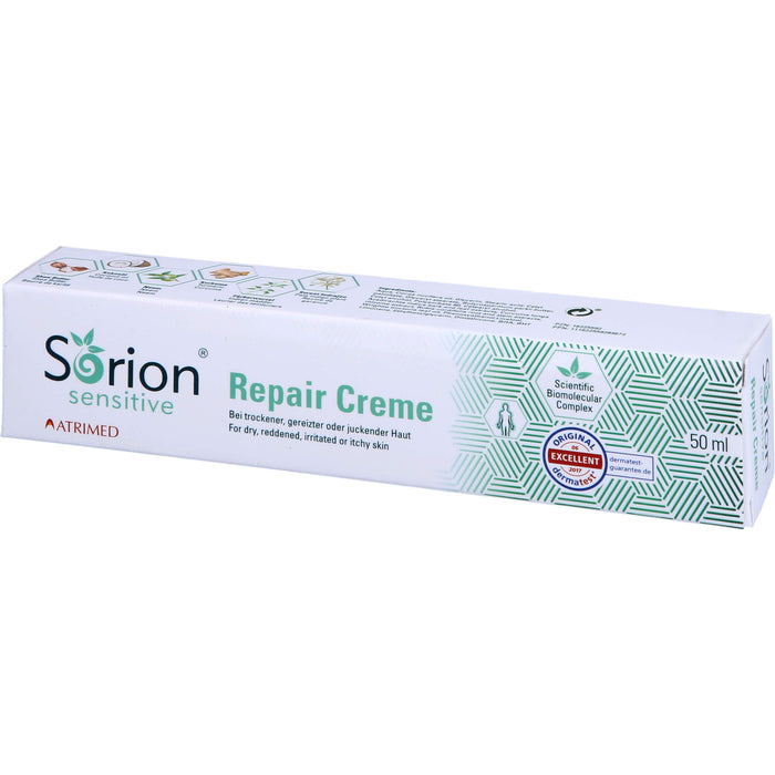 Sorion Repair Creme Sensitive für empfindliche, gereizte oder juckende Haut, 50 ml Creme