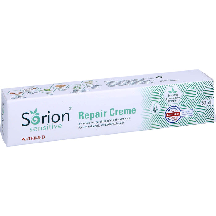Sorion Repair Creme Sensitive für empfindliche, gereizte oder juckende Haut, 50 ml Crème