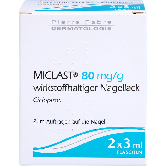 MICLAST® 80 mg/g wirkstoffhaltiger Nagellack, 2X3 ml NAW