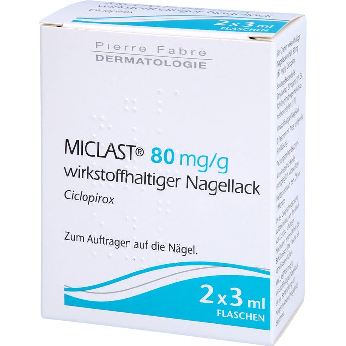MICLAST® 80 mg/g wirkstoffhaltiger Nagellack, 2X3 ml NAW