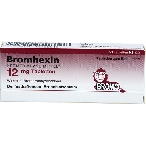 Bromhexin Hermes Arzneimittel  12 mg Tabletten, 50 St. Tabletten