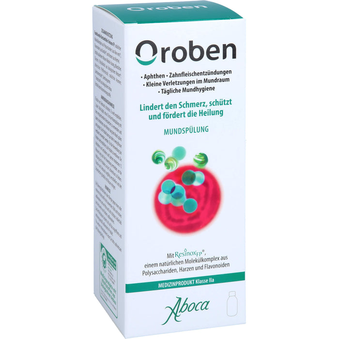 Oroben Mundspülung lindert den Schmerz, schützt und fördert die Heilung, 150 ml Solution