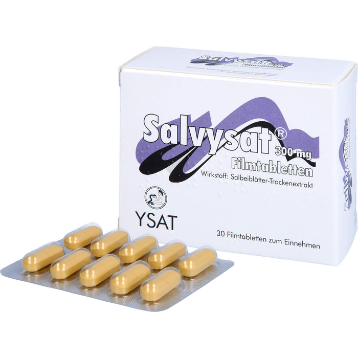 Salvysat 300 mg Filmtabletten zur Anwendung bei vermehrter Schweißbildung, 30 pcs. Tablets