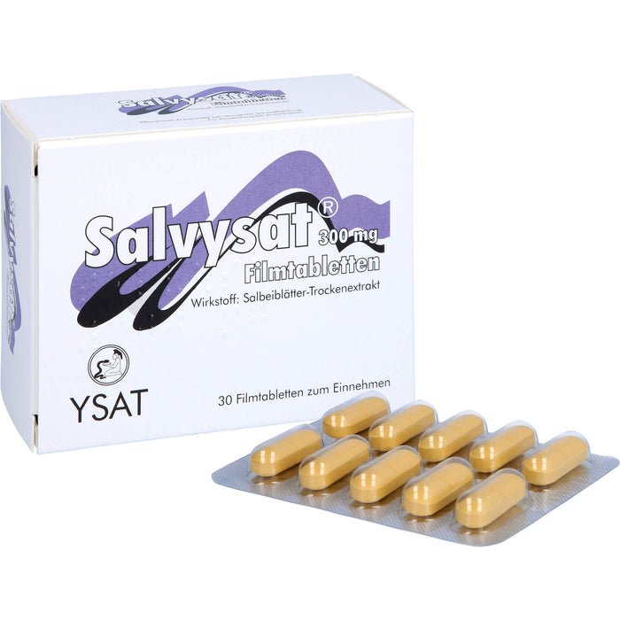 Salvysat 300 mg Filmtabletten zur Anwendung bei vermehrter Schweißbildung, 30 pcs. Tablets