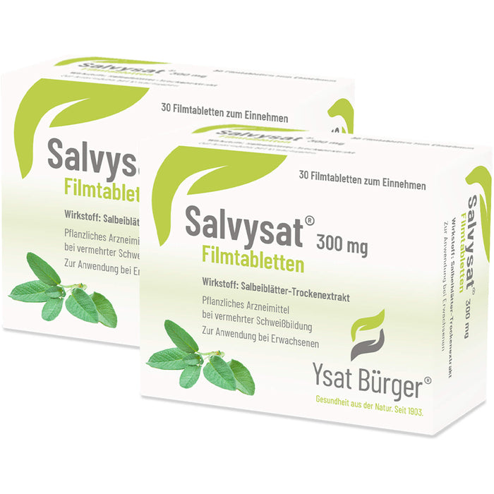 Salvysat 300 mg Filmtabletten zur Anwendung bei vermehrter Schweißbildung, 60 pc Tablettes