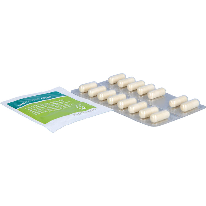 MyBiotik LIFE+ Kombipackung Pulver und Kapseln trägt zu einer normalen mentalen Leistungsfähigkeit bei, 30 St. Kombipackung