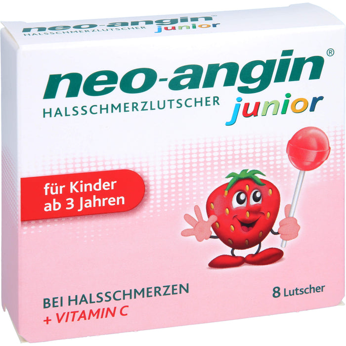neo-angin junior Halsschmerzlutscher, 8 pc Lollipop