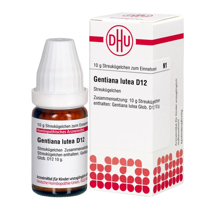 DHU Gentiana lutea D12 Globuli, 10 g Globules
