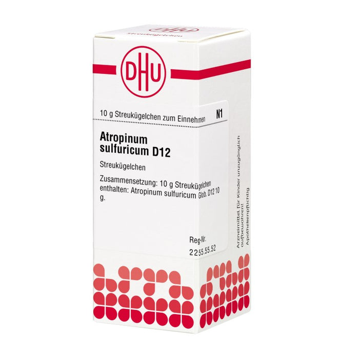 DHU Atropinum sulfuricum D12 Globuli, 10 g Globules