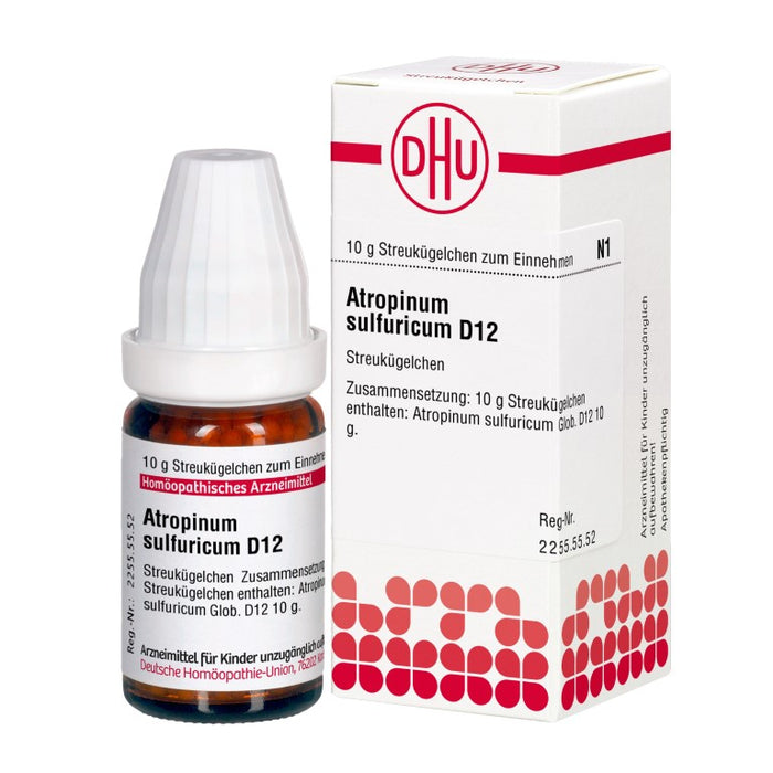 DHU Atropinum sulfuricum D12 Globuli, 10 g Globules