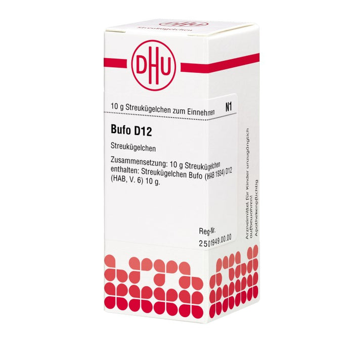 DHU Bufo D12 Globuli, 10 g Globules