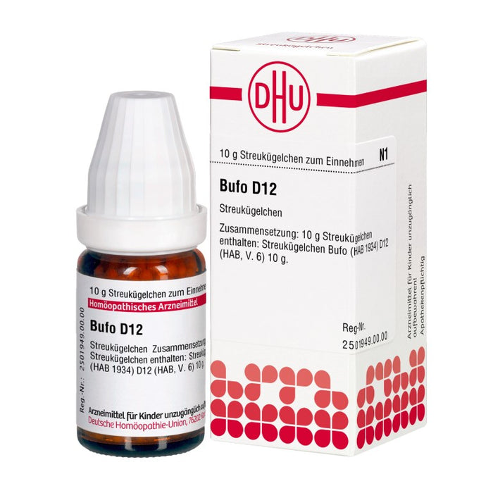 DHU Bufo D12 Globuli, 10 g Globules