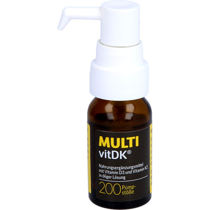 MULTIvitDK Lösung mit Vitamin D3 und Vitamin K2, 10 ml Oil