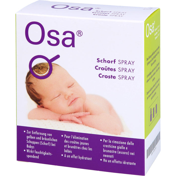 Osa Schorf Spray zur Entfernung von gelben und bräunlichen Schuppen bei Babys, 30 ml Lösung