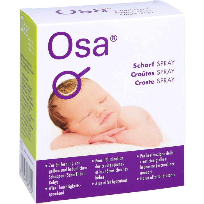 Osa Schorf Spray zur Entfernung von gelben und bräunlichen Schuppen bei Babys, 30 ml Lösung