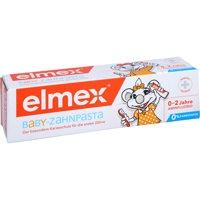 Elmex Baby Zahnpasta der besondere Kariesschutz für die ersten Zähne 0-2 Jahre, 50 ml Dentifrice