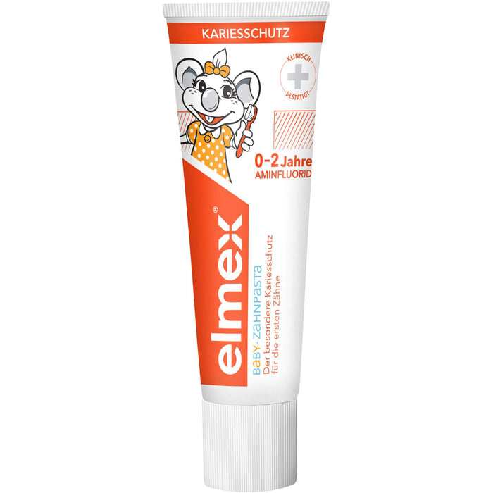 Elmex Baby Zahnpasta der besondere Kariesschutz für die ersten Zähne 0-2 Jahre, 50 ml Dentifrice