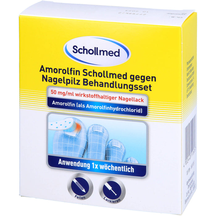 Amorolfin Schollmed gegen Nagelpilz Behandlungsset, 2.5 ml Nail varnish containing active ingredients
