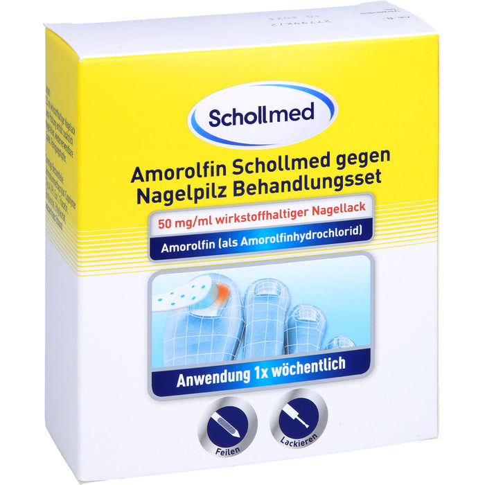 Amorolfin Schollmed gegen Nagelpilz Behandlungsset, 2.5 ml Nail varnish containing active ingredients