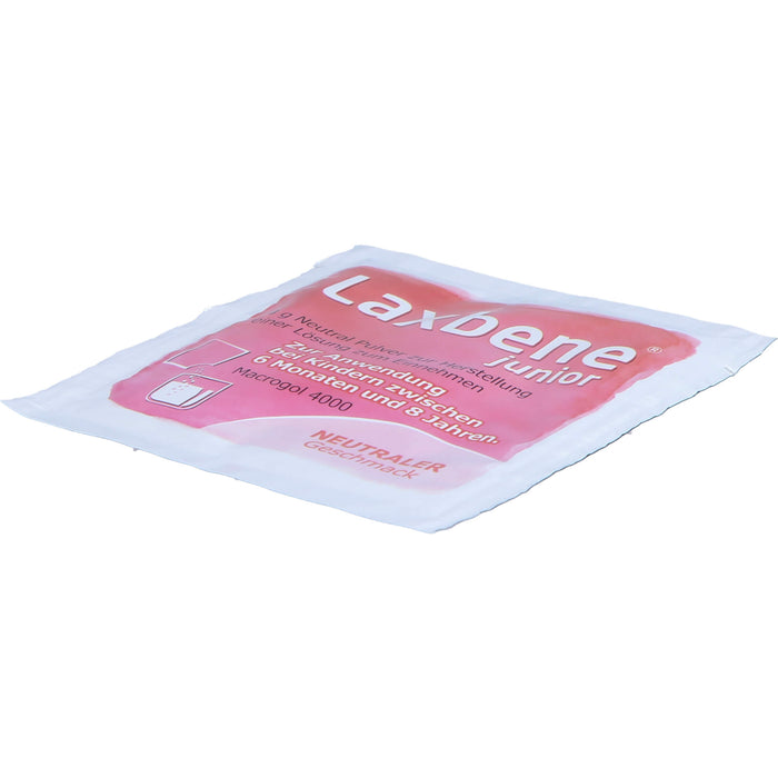 Laxbene Junior 4 g Neutral Pulver bei Kindern zwischen 6 Monaten und 8 Jahren gegen Verstopfung mit neutralem Geschmack, 50 St. Beutel