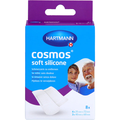 HARTMANN Cosmos Soft Silicone Pflasterstrips 2 Größen, 8 St. Pflaster