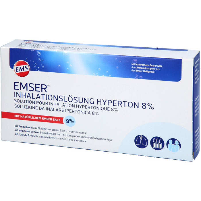 Emser Inhalationslösung hyperton 8%, 20 pc Ampoules