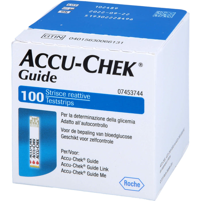 ACCU-CHEK Guide Emra Teststreifen, 100 pc Bandelettes réactives