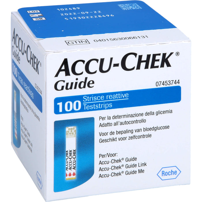 ACCU-CHEK Guide Emra Teststreifen, 100 pc Bandelettes réactives