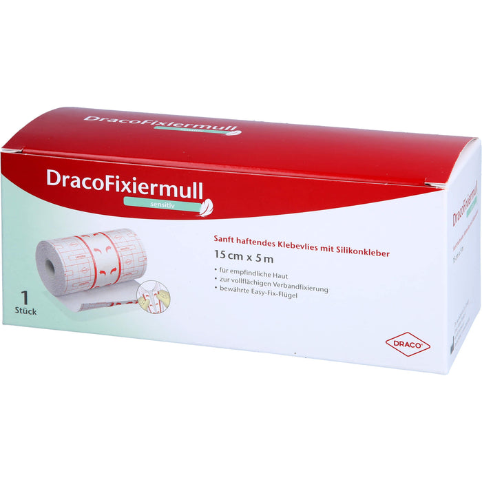 Draco Fixiermull sensitiv 15 cm x 5 m, 1 pcs. dressing