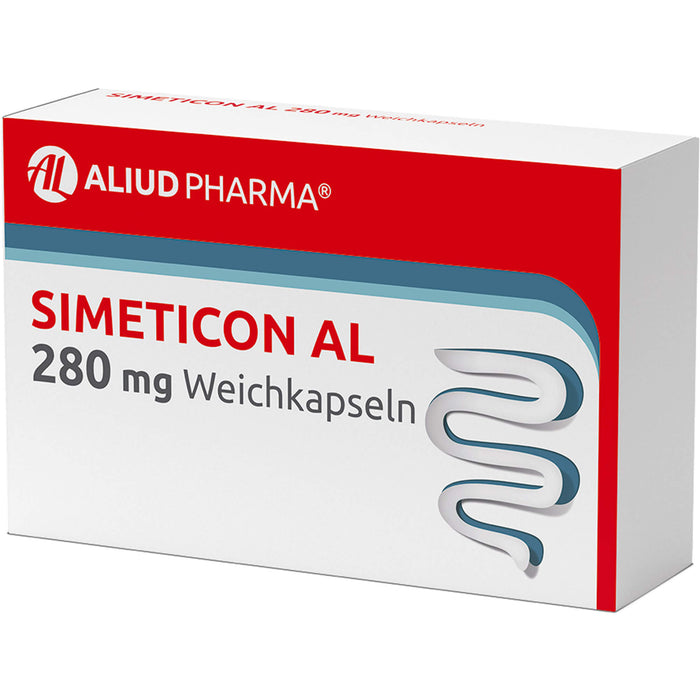 Simeticon AL 280 mg Weichkapseln bei Blähungen, 32 pc Capsules