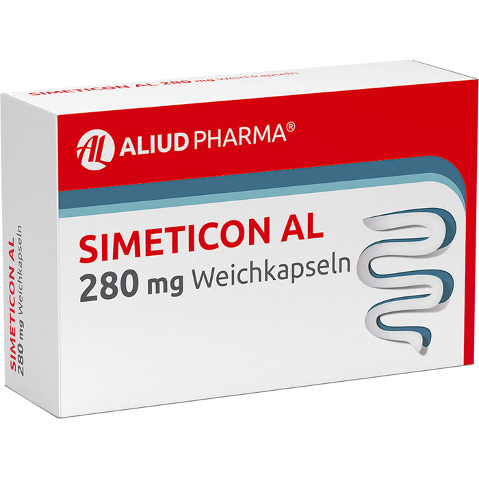 Simeticon AL 280 mg Weichkapseln bei Blähungen, 32 pc Capsules