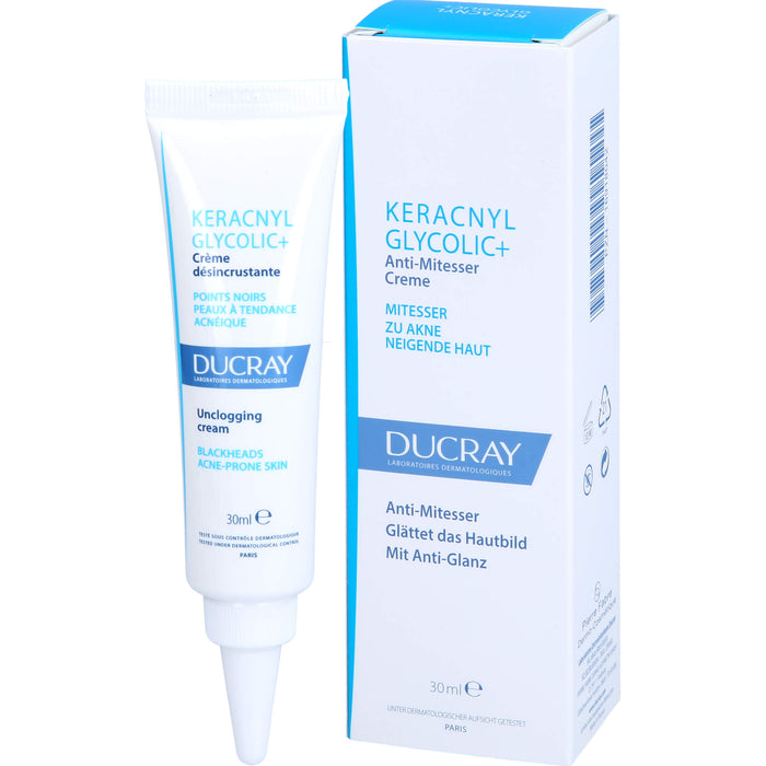 DUCRAY KERACNYL Glycolic+ Anti-Mitesser Creme, 30 ml Crème