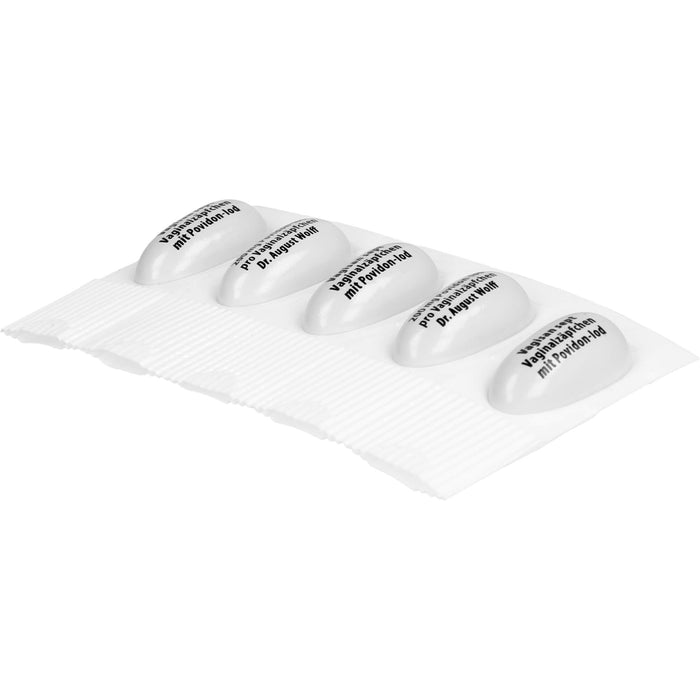 Vagisan sept Vaginalzäpfchen mit Povidon-Iod bei Scheideninfektionen, 5 pc Suppositoires