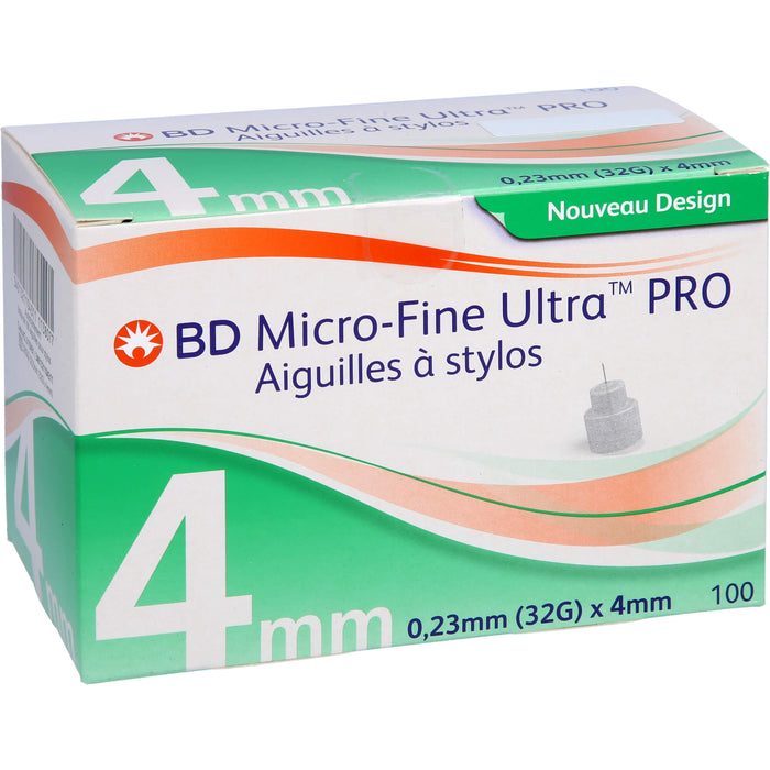 BD MICRO-FINE ultra pro Pen-Nadeln 4mm 32G 0,23mm, 100 pc Aiguilles