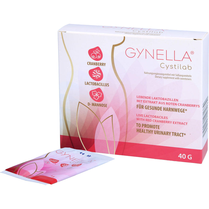 GYNELLA Cystilab Pulver mit lebenden Laktobazillen für gesunde Harnwege, 10 pc Sachets