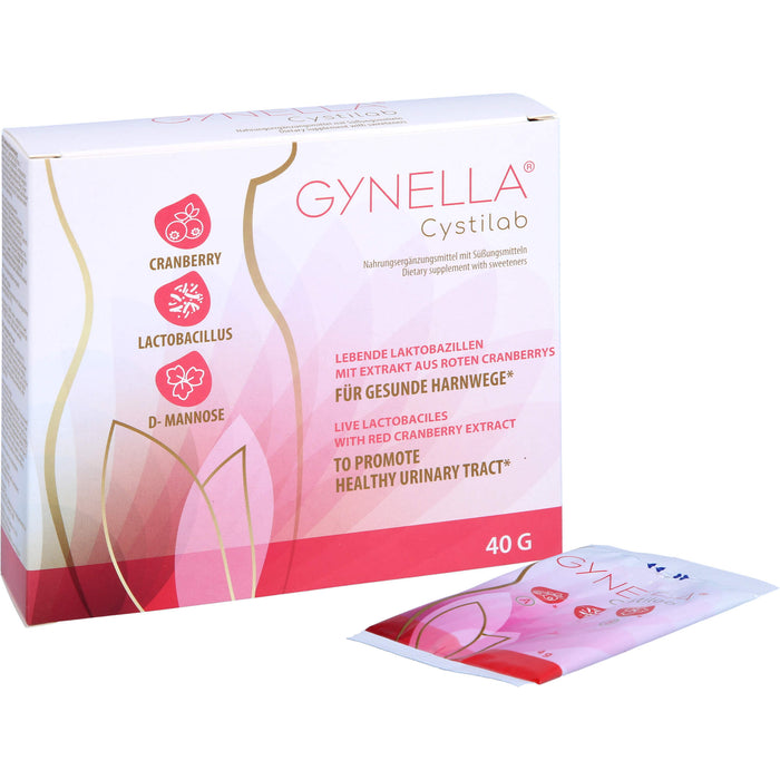 GYNELLA Cystilab Pulver mit lebenden Laktobazillen für gesunde Harnwege, 10 pc Sachets