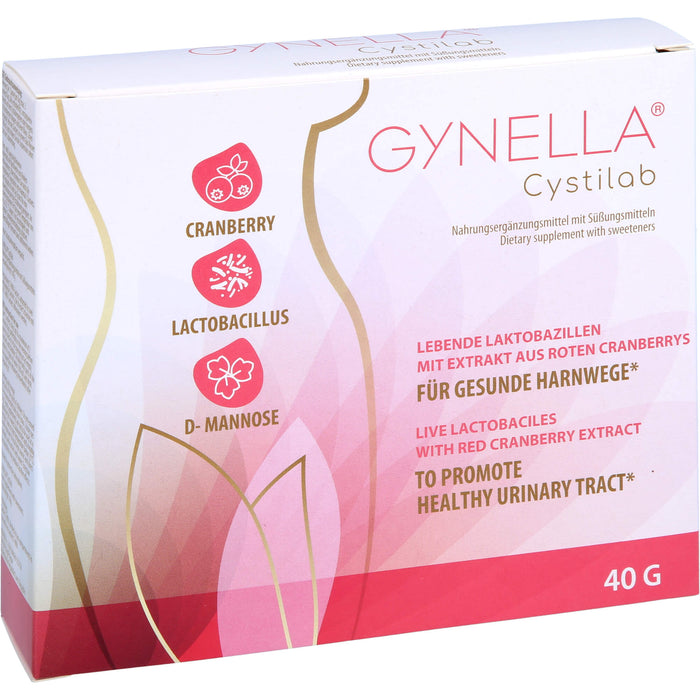 GYNELLA Cystilab Pulver mit lebenden Laktobazillen für gesunde Harnwege, 10 pc Sachets