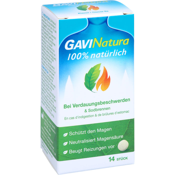 GAVINatura Lutschtabletten bei Verdauungsbeschwerden & Sodbrennen, 14 pcs. Tablets