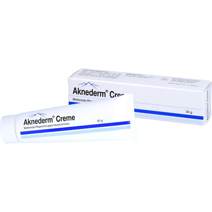 Aknederm mattierende Pflegecreme gegen Hautunreinheiten, 30 g Creme