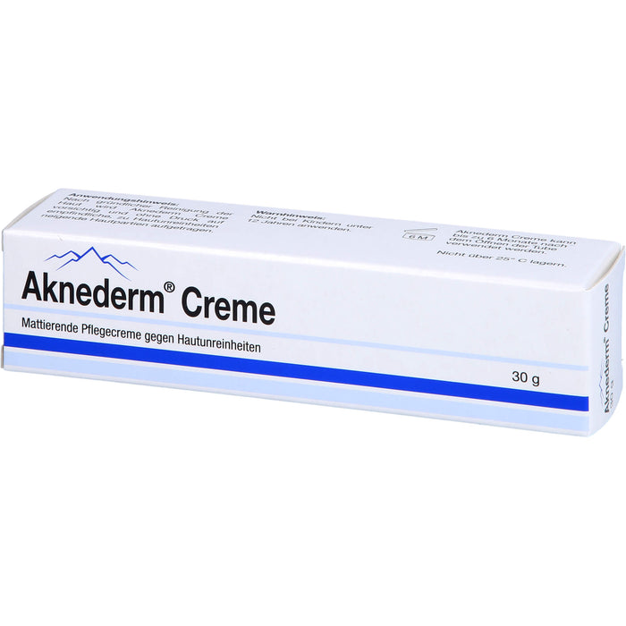 Aknederm mattierende Pflegecreme gegen Hautunreinheiten, 30 g Creme