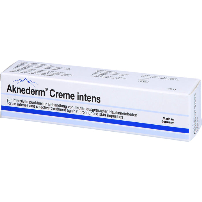 Aknederm Creme intens zur Pflege der Haut bei Unreinheiten, 30 g Cream