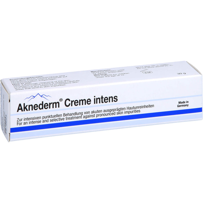 Aknederm Creme intens zur Pflege der Haut bei Unreinheiten, 30 g Cream