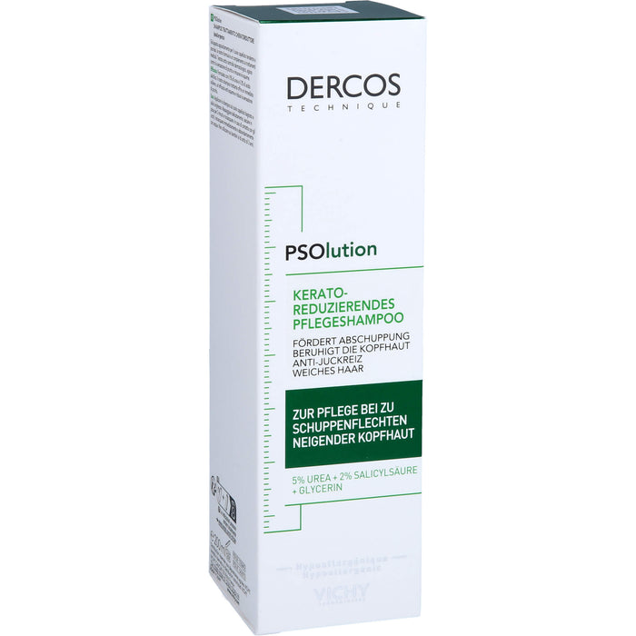 DERCOS PSOlusion 5% Urea Pflege-Shampoo beruhigt die Kopfhaut auch bei Psoriasis, 200 ml Shampoing