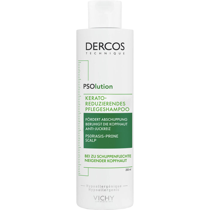 DERCOS PSOlusion 5% Urea Pflege-Shampoo beruhigt die Kopfhaut auch bei Psoriasis, 200 ml Shampoing