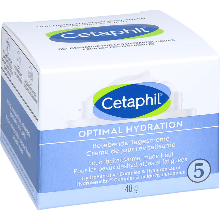 Cetaphil Optimal Hydration belebende Tagescreme für feuchtigkeitsarme, müde Haut, 48 g Creme