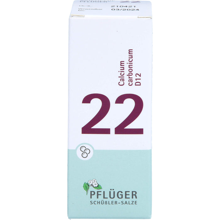 Pflüger Biochemie Nr.22 Calcium carbonicum D12 Globuli, 15 g Globuli