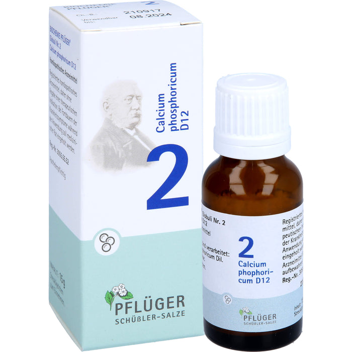 Pflüger Biochemie Nr.2 Calcium phosphoricum D12 Globuli, 15 g Globuli